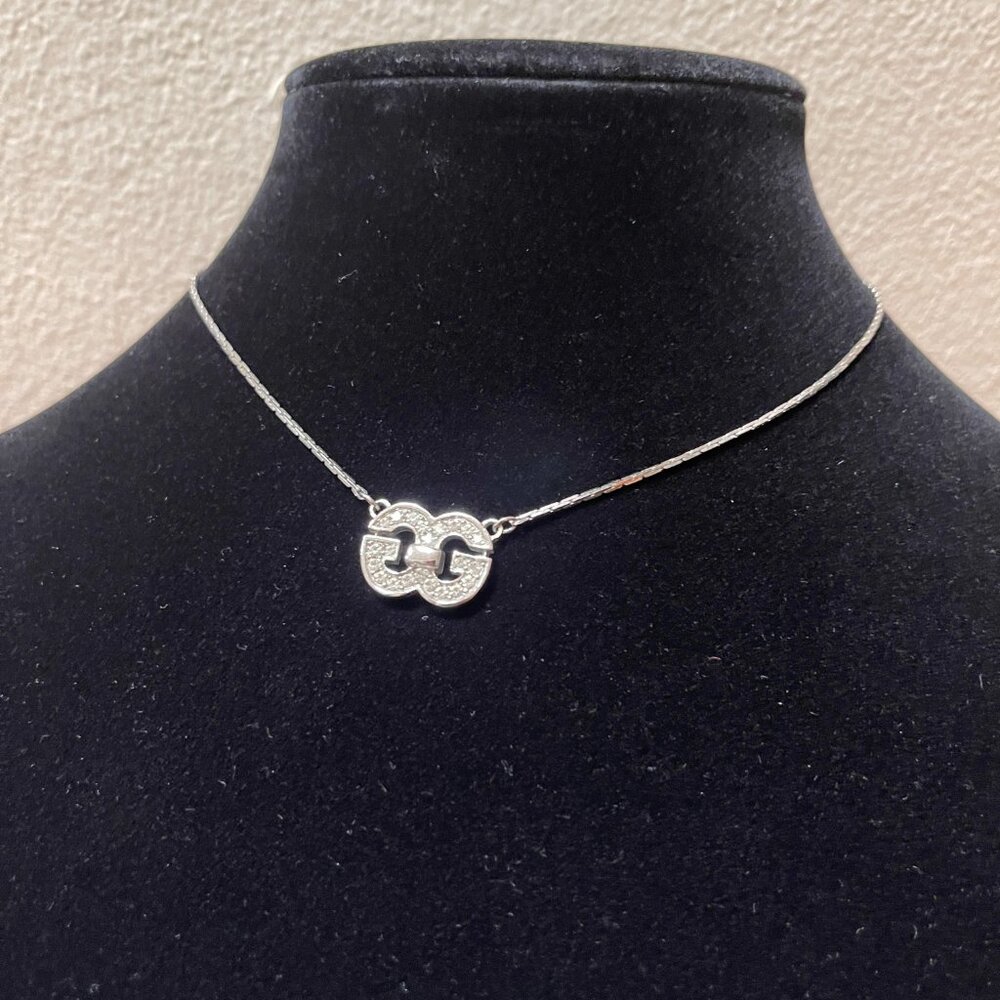 Vintage GIVENCHY “G” Crystal NECKLACE